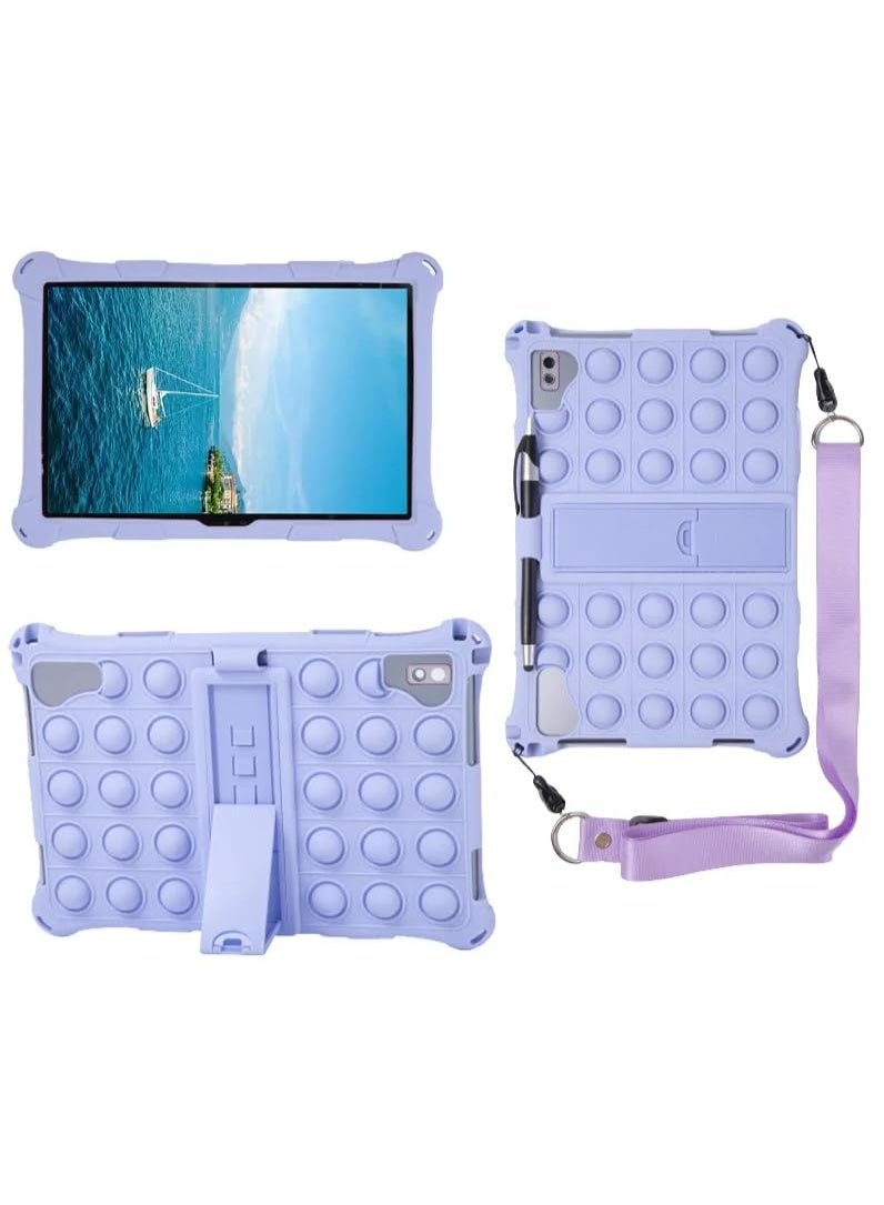 24 * 16cm Universal 10.1 inch Tablet Protective Cover Silicon Case Cover with Stand Android Tablet PC Shockproof Cover Case+Pen+Strap - Image 1